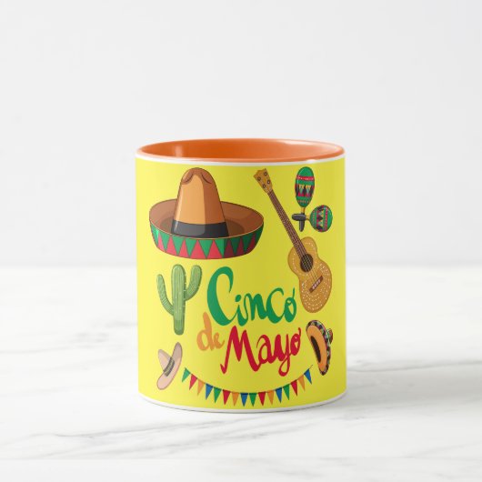 シンコ・デ・マヨ - 華やかなメキシコのフィエスタ マグカップ (中央)