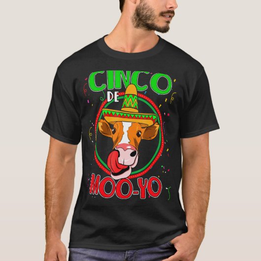 シンコ・デ・ムー・ヨー・へイファー・カウ シンコ・デ・マヨ Tシャツ (正面)