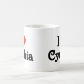 シンシアが大好き コーヒーマグカップ (中央)
