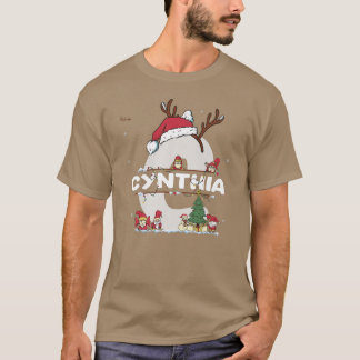 シンシアChristmaswシンシアクリスマスの名前おもしろい Tシャツ
