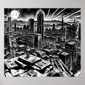 シンシクールティインクノワールのポスター – レトロ漫画Vibe ポスター (正面)