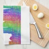 シンシナチのスカイライン キッチンタオル (四つ折り)