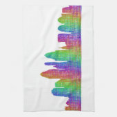 シンシナチのスカイライン キッチンタオル (縦)