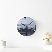 シンシナチのスカイライン ラウンド壁時計 (ホーム)