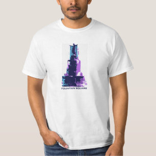 シンシナチの噴水の正方形 Tシャツ
