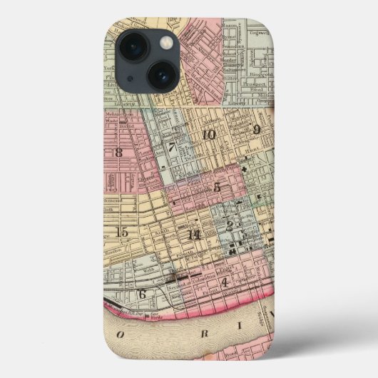 シンシナチの地図バイミッチェル Case-Mate iPhoneケース (裏面)