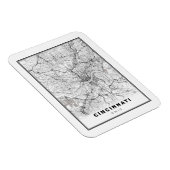 シンシナチの地図 マグネット (右側)