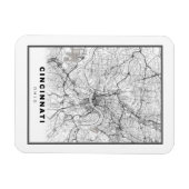 シンシナチの地図 マグネット (横)