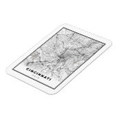 シンシナチの地図 マグネット (左側)