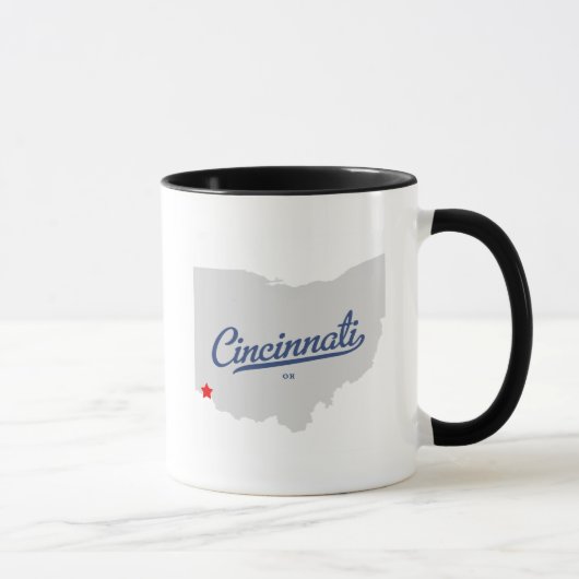 シンシナチオハイオ州オハイオ州のワイシャツ マグカップ (右)