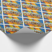 シンシナチオハイオ州オハイオ州の古いヴィンテージ旅行記念品 ラッピングペーパー (角)