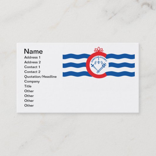 シンシナチ国旗 名刺 (正面)