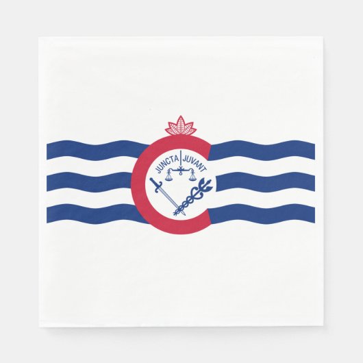 シンシナチ州旗（オハイオ） スタンダードランチョンナプキン (正面)