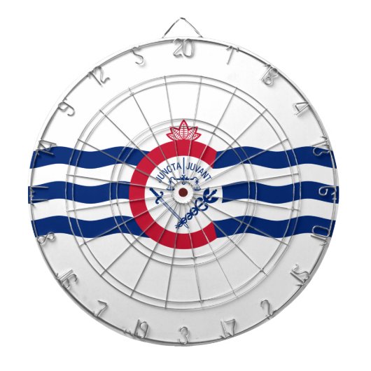 シンシナチ州旗(オハイオ) ダーツボード (正面)