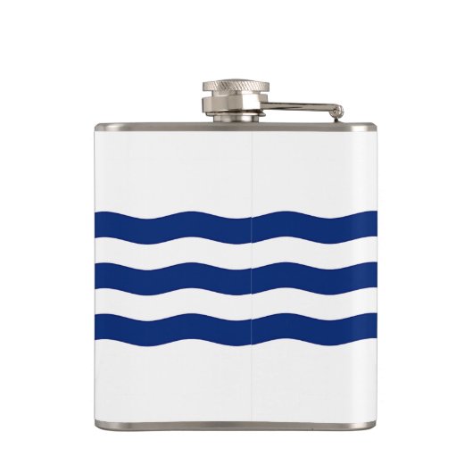 シンシナチ市旗を持つ愛国的なフラスコ フラスク (裏面)