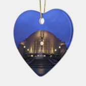 シンシナチ連合ターミナルまたは博物館の中心 セラミックオーナメント (左)