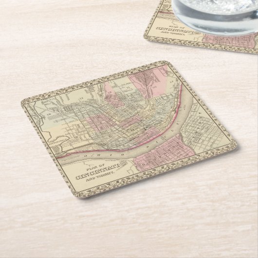 シンシナチ2 スクエアペーパーコースター (アングル)