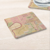 シンシナチ、オハイオ州2 スクエアペーパーコースター (アングル)