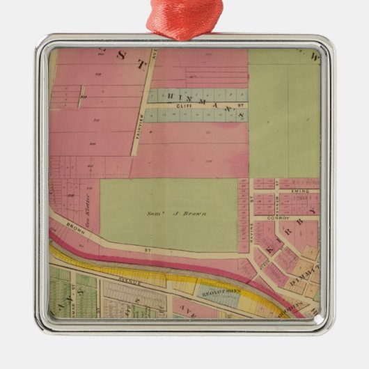 シンシナチ、オハイオ州3 メタルオーナメント (正面)