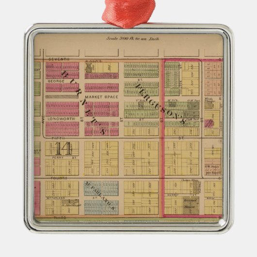 シンシナチ、オハイオ州 メタルオーナメント (正面)