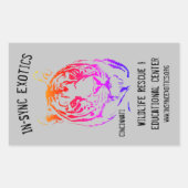 シンシナチ – 長方形シール (正面)