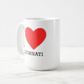 シンシナティが好き コーヒーマグカップ (正面左)