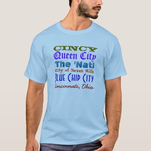 シンシナティのニックネーム Tシャツ (正面)