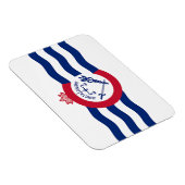 シンシナティの旗を持つフレキシブルなフォトマグネット マグネット (右側)