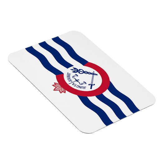 シンシナティの旗を持つフレキシブルなフォトマグネット マグネット (右側)