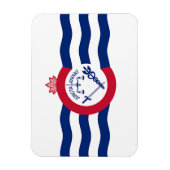 シンシナティの旗を持つフレキシブルなフォトマグネット マグネット (縦)