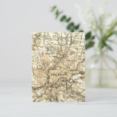 シンシナティオハイオヴィンテージの地図 ポストカード (スタンド正面)