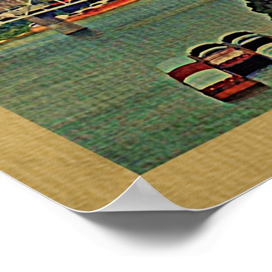 シンシナティオハイオヴィンテージ旅行 ポスター (角)