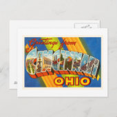 シンシナティオハイオOHオールドヴィンテージ旅行記念品 ポストカード (正面/裏面)