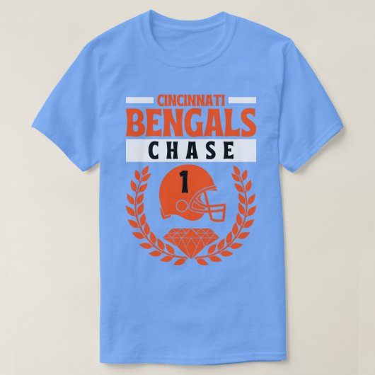 シンシナティベンガルJaMarr Chase 1アメリカ Tシャツ (デザイン正面)