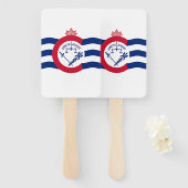 シンシナティ国旗を掲げた愛国的なハンドファンのセット ハンドファン (正面&裏面)