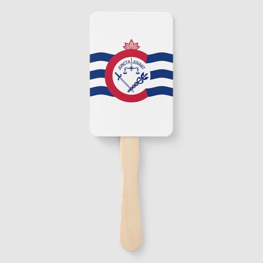 シンシナティ国旗を掲げた愛国的なハンドファンのセット ハンドファン (裏面)