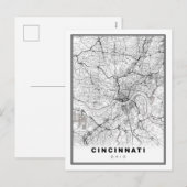 シンシナティ地図 シーズンポストカード (正面/裏面)