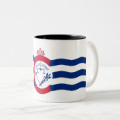 シンシナティ市旗 ツートーンマグカップ (正面右)