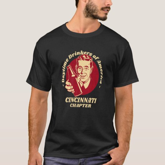 シンシナティ章昼間ドリンカーズビール醸造 Tシャツ (正面)