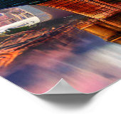 シンシナティ鮮やかオハイオ抽象芸術スカイラインアート ポスター (角)