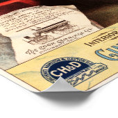 シンシナティ・インディアナポリスデイトン経由のプルマン列車 ポスター (角)