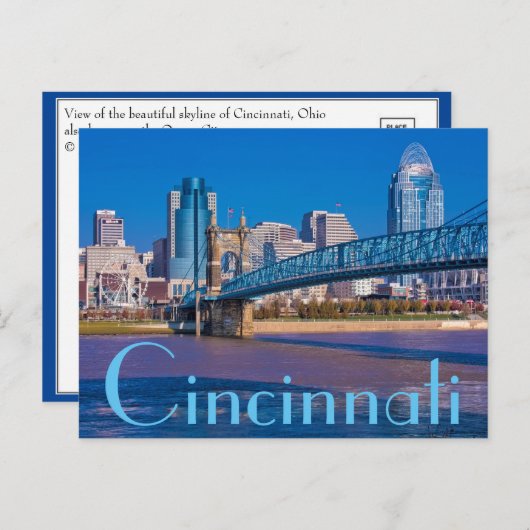 シンシナティ(オハイオ州), 女王の街 ポストカード (正面/裏面)