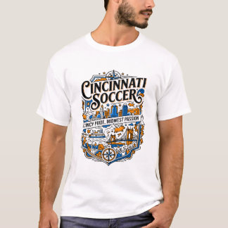 シンシナティ サッカー Cincy プライド ミッドウェストの情熱 Tシャツ