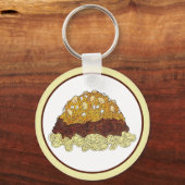 シンシナティ・チリ・オハイオOHスパゲッティ・チリ食品 キーホルダー (正面)