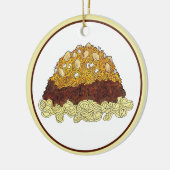 シンシナティ・チリ・オハイオOHスパゲッティ・チリ食品 セラミックオーナメント (左)