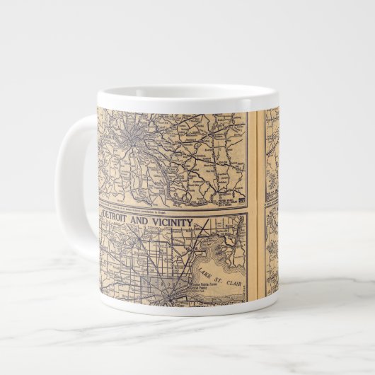 シンシナティ、デトロイト、インディアナポリス ジャンボコーヒーマグカップ (正面左)