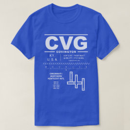 シンシナティ・ノアケンタッキー国際的空港CVG Tシャツ