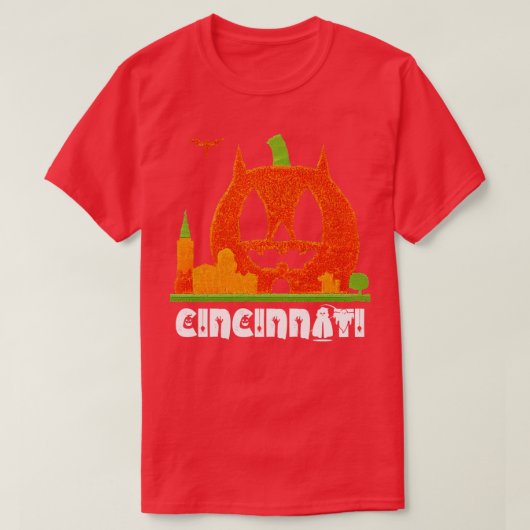 シンシナティ・ハロウィーン Tシャツ (デザイン正面)