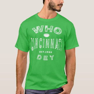 シンシナティ・ベンガルTShrtシンシナティWho Dey Tシャツ