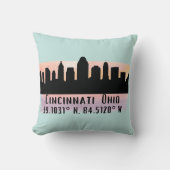 シンシナティOHシティスカイライン クッション (正面)